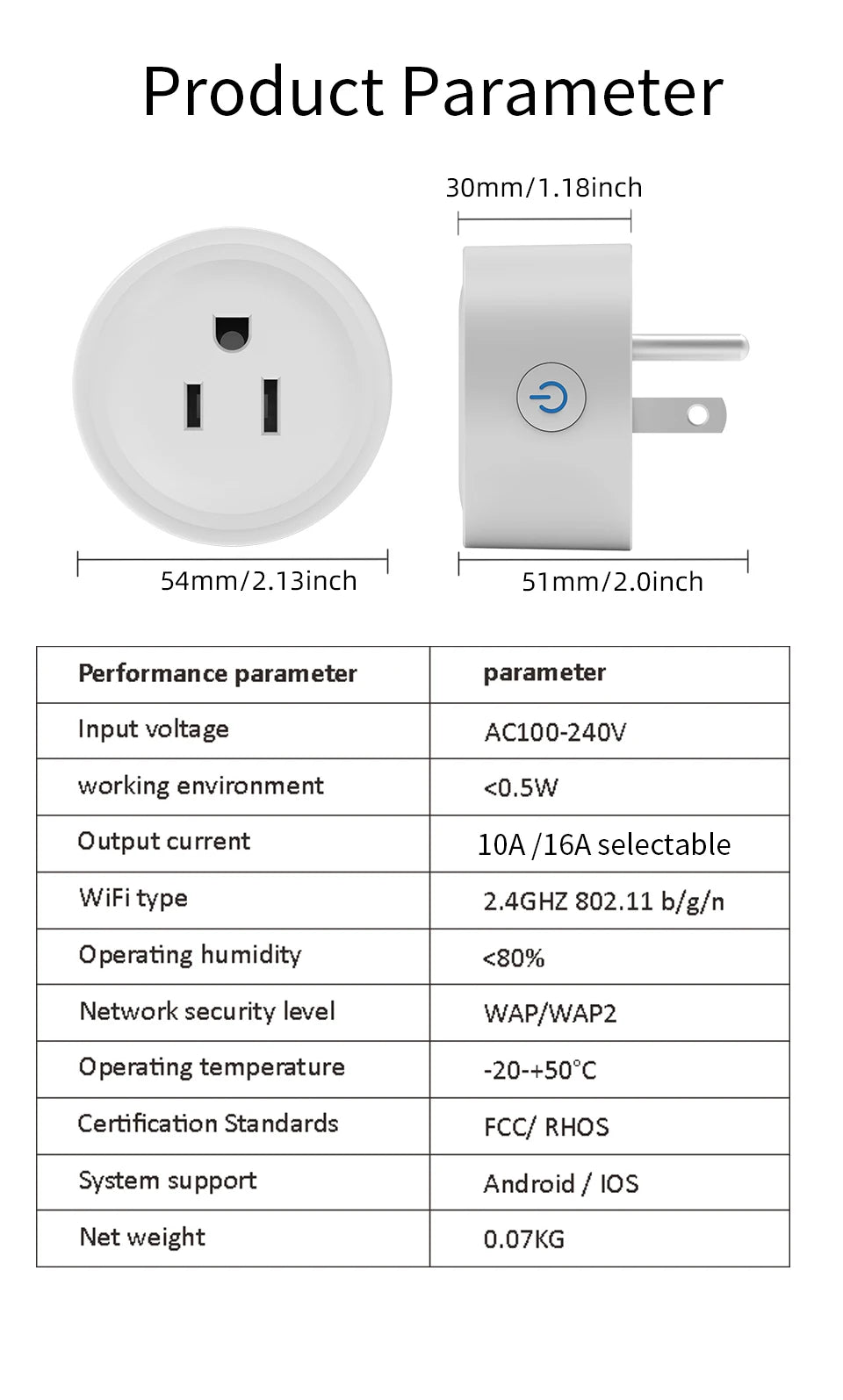 SIXWGH Smart Socket wifi US Plug ,2.4G Remote Control,Home Appliance eWelink App Control Timing,Works with Google Home Alexa