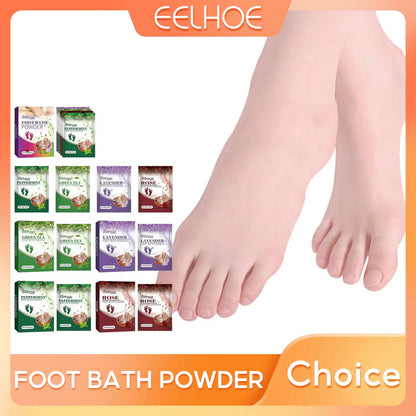 Foot Bath Powder Crystal Foot Moisturizer Relax Leg Muscles Exfoliation Warm Up Pedicure Spa Detox Foot Soak Bath Salt Skin Care