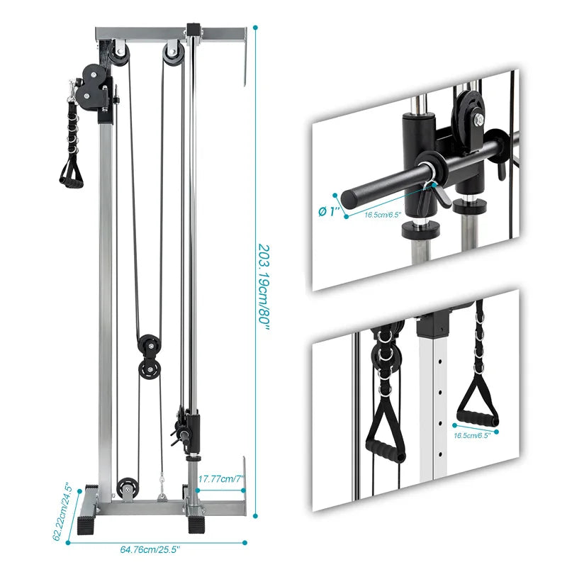 Pulling Power Equipment (Home Gym Fitness Equipment, Pull-Down Fitness Equipment - Silver):