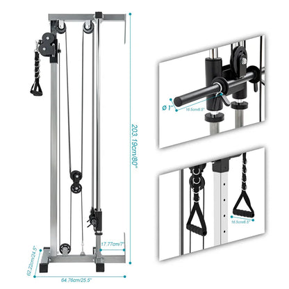 Pulling Power Equipment (Home Gym Fitness Equipment, Pull-Down Fitness Equipment - Silver):