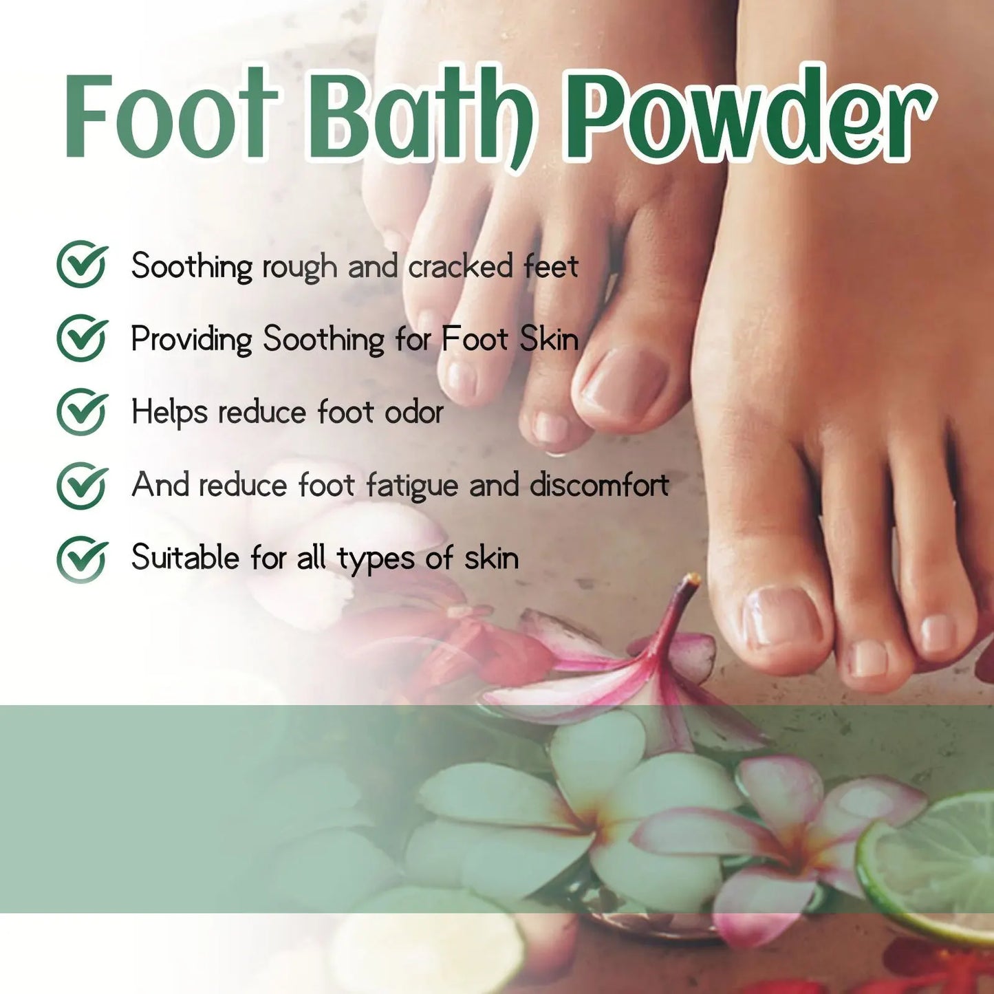 Foot Bath Powder Crystal Foot Moisturizer Relax Leg Muscles Exfoliation Warm Up Pedicure Spa Detox Foot Soak Bath Salt Skin Care