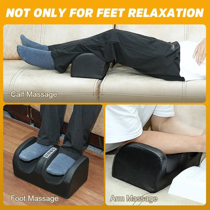 Electric Foot Massager Shiatsu Kneading Deep Tissue Relax Heated Roller   Vibrator Machine