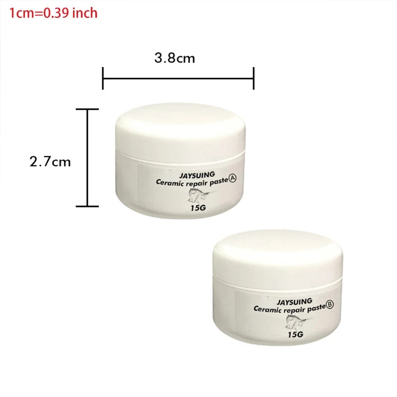 Ceramic Repair Paste Ceramic Bath Basin Fix Filler Tub Tile & Shower Repair Kit White Tile Paste Adhesive Bathtub