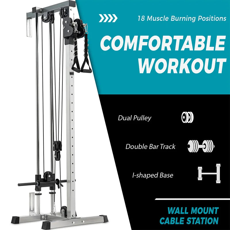 Pulling Power Equipment (Home Gym Fitness Equipment, Pull-Down Fitness Equipment - Silver):