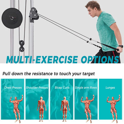 Pulling Power Equipment (Home Gym Fitness Equipment, Pull-Down Fitness Equipment - Silver):