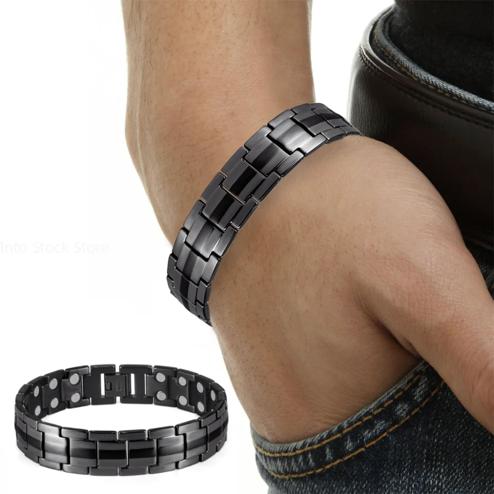 Fashion Jewelry Healing FIR MaFashion Jewelry Healing FIR Magnetic Titanium Bio Energy Bracelet:gnetic Titanium Bio Energy Bracelet For Men Blood Pressure Accessory Women Bracelets Gifts