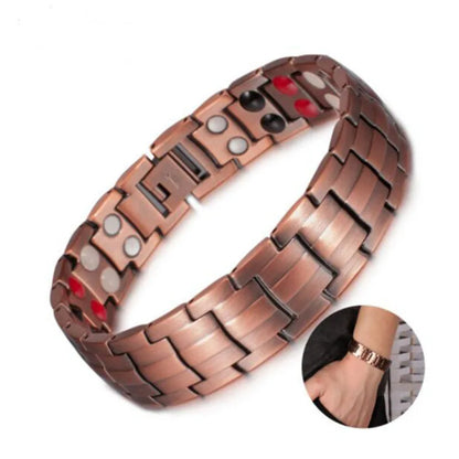 Healing Healthy Copper Magnetic Bracelet for Men Arthritis Pain Relief Bio-Energy Blood Pressure Bracelet Health Bangle Jewelry